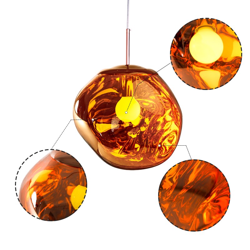 Dynamic Surface Pendant Light For Living Room S09