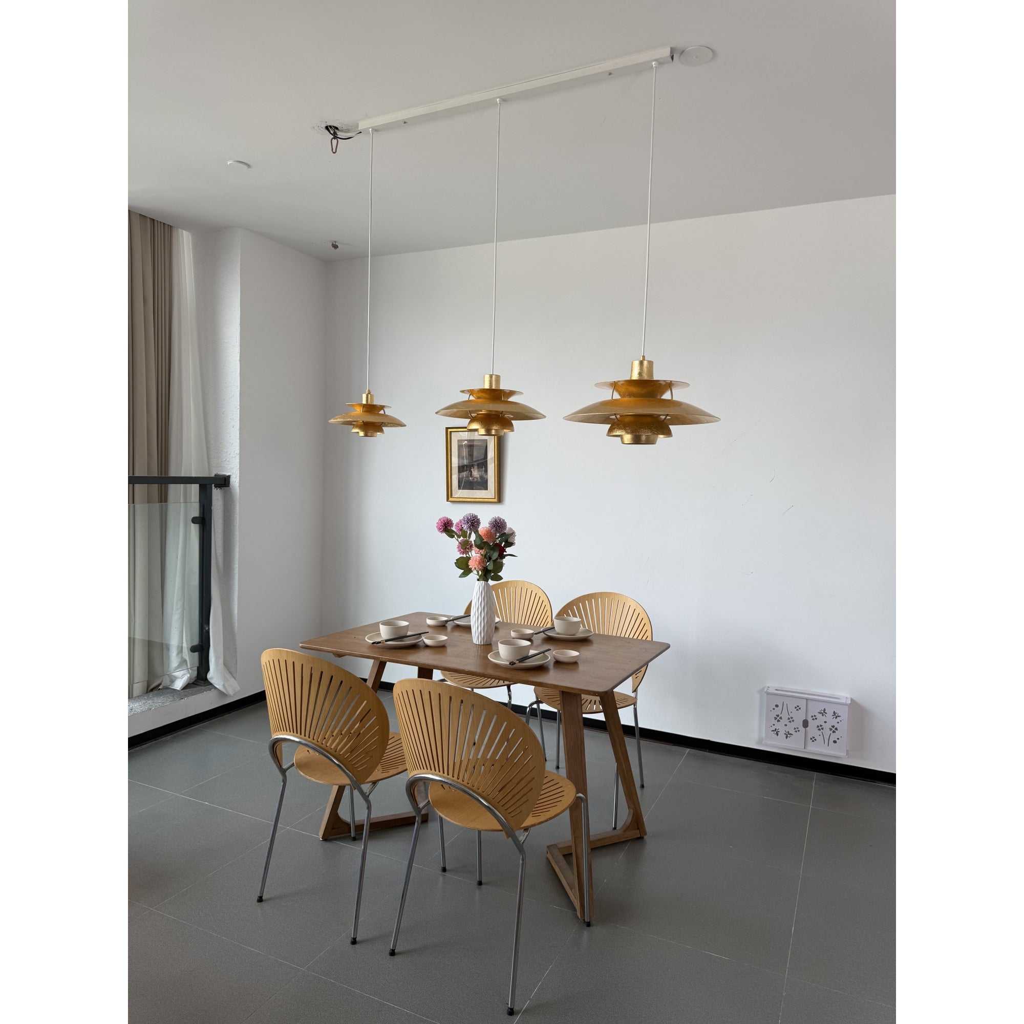 Gold Foil Layered Pendant Lamp D762