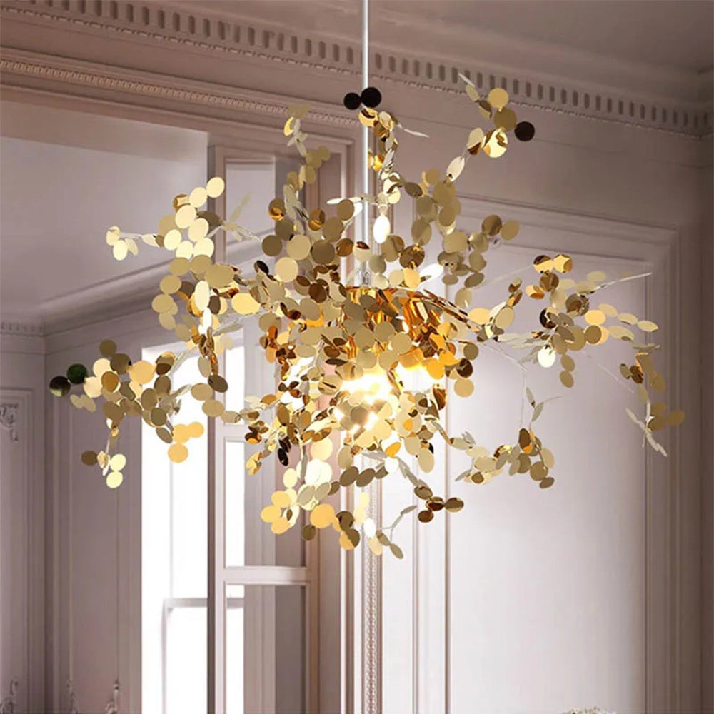 Modern Creative Decorative Leaf Stainless Steel Pendant Light M158