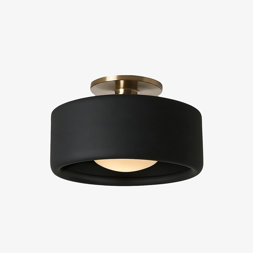 Cerova Elegant Round Porcelain Flush Mount Ceiling Light T165