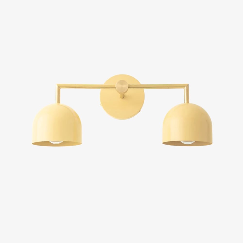 Metio Dome Farmhouse Vanity Wall Light Colorful Metal Sconce T450
