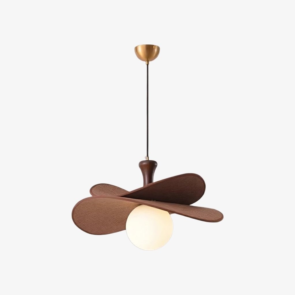 Orrise Blooming Petal Chandelier - Modern Metal and Wood for Living Rooms and Dining Rooms T529