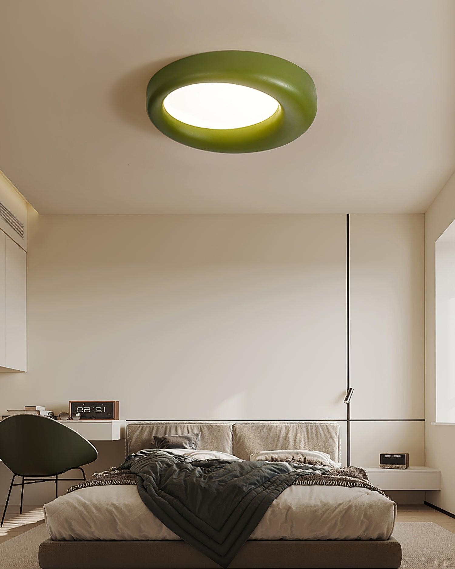 Center Offset Concentric Circle Acrylic Ceiling Lamp M413