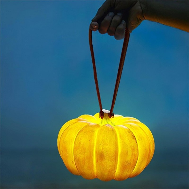 Pumpkin Resin Portable Table Lamp For Halloween Decorations S165