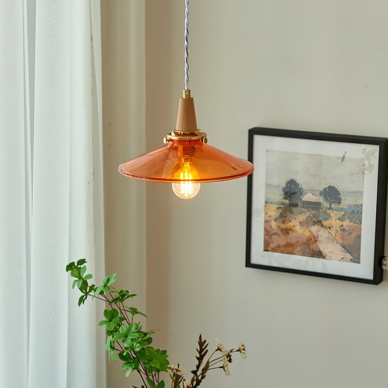 Nordic Brass Glass Pendant Lamp M286