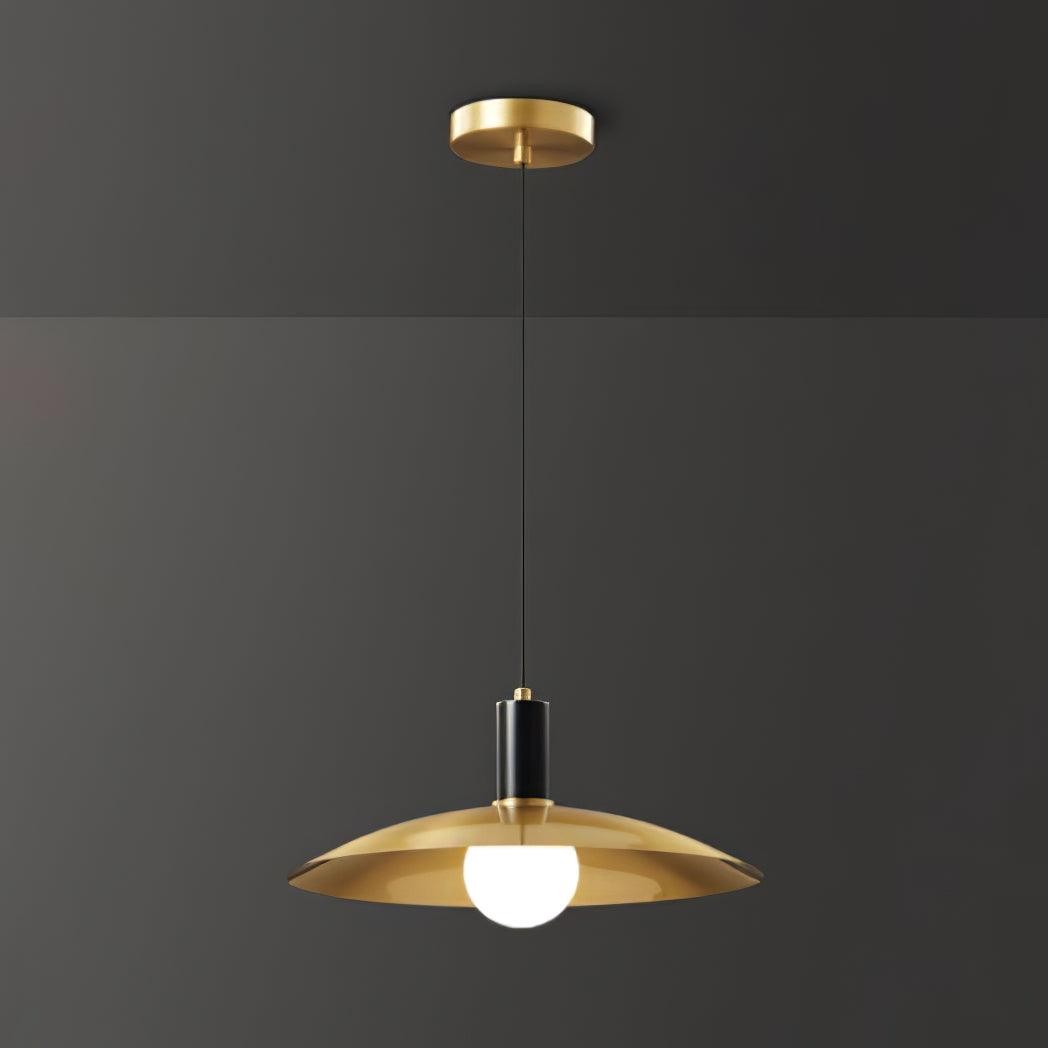Brass Flared Pendant Lamp M571