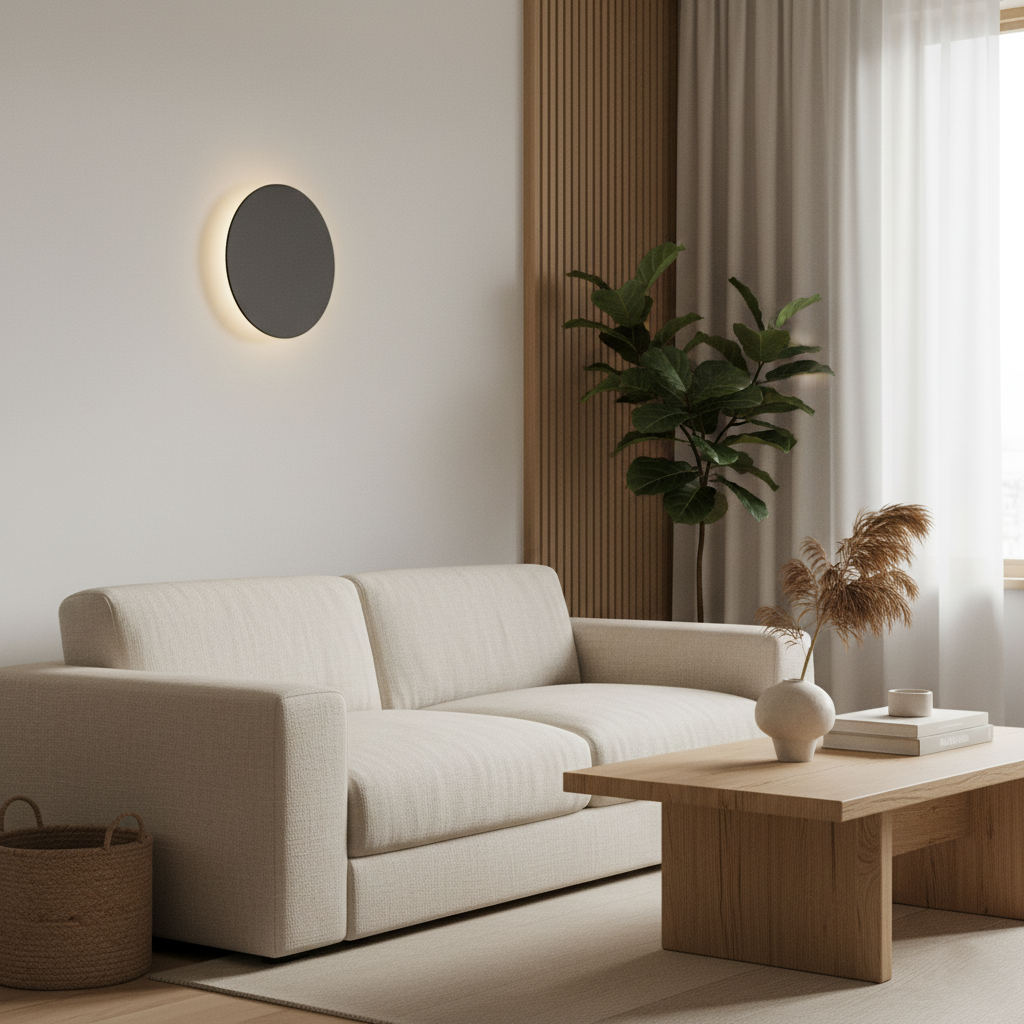 Modern Nordic Round Aluminum Minimalist LED Wall Light D767