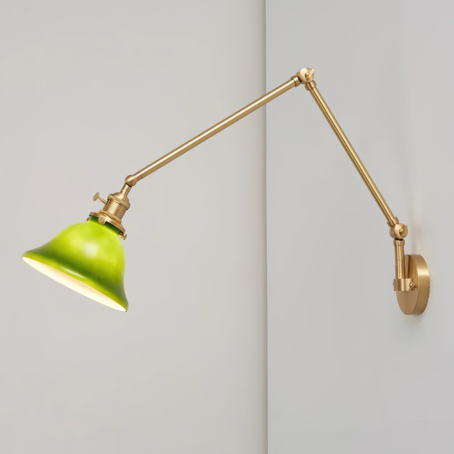 Personalized Green Bell-Shaped Wall Lamp M256