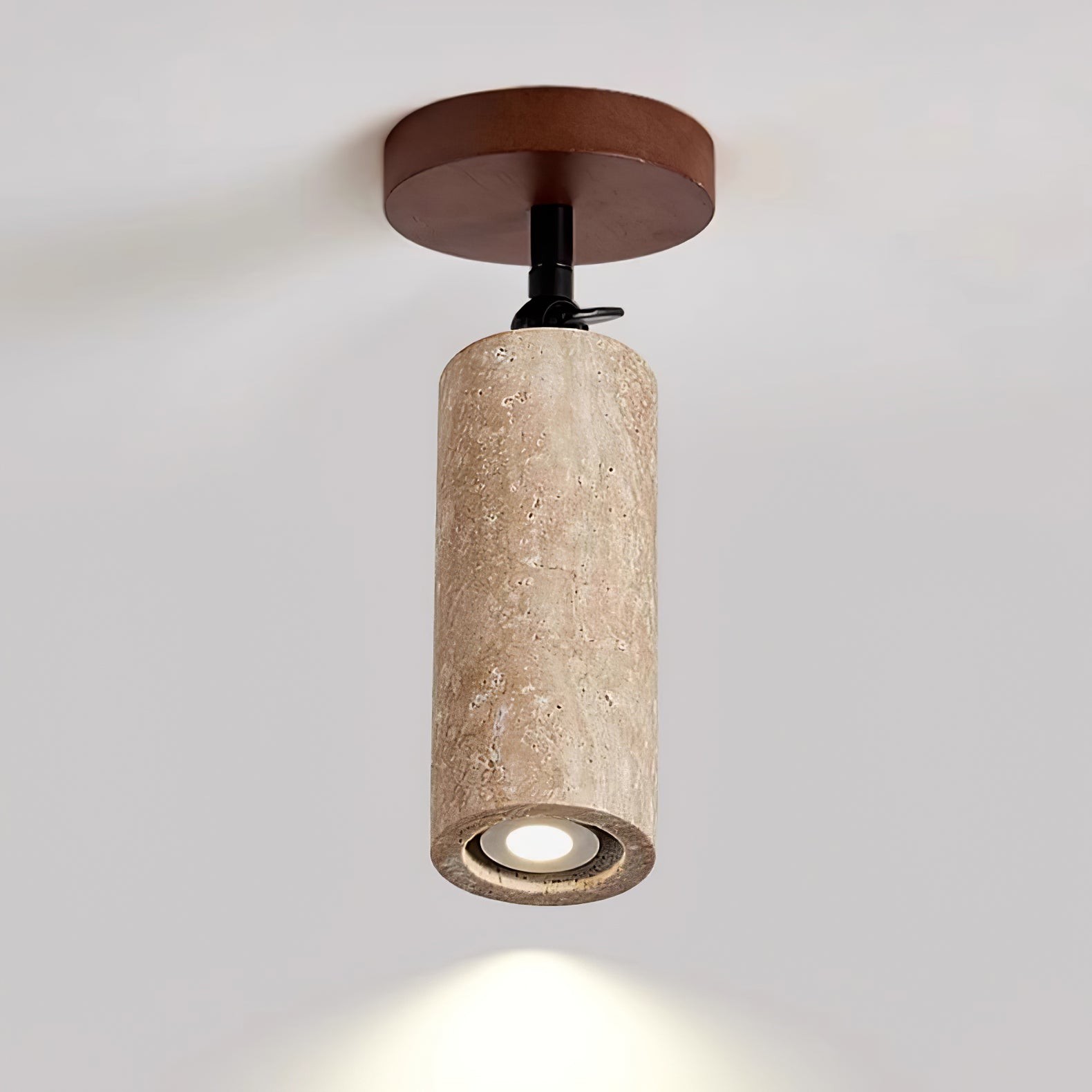 Wabi-Sabi Travertine Adjustable Wall Lamp M04