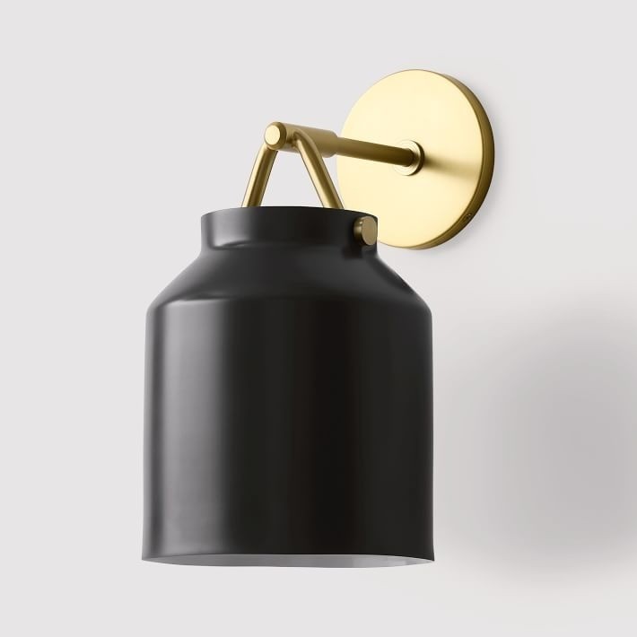Hanton Modern Minimalist Brass and Glass Sconce – Damp Rated for Bathrooms T173