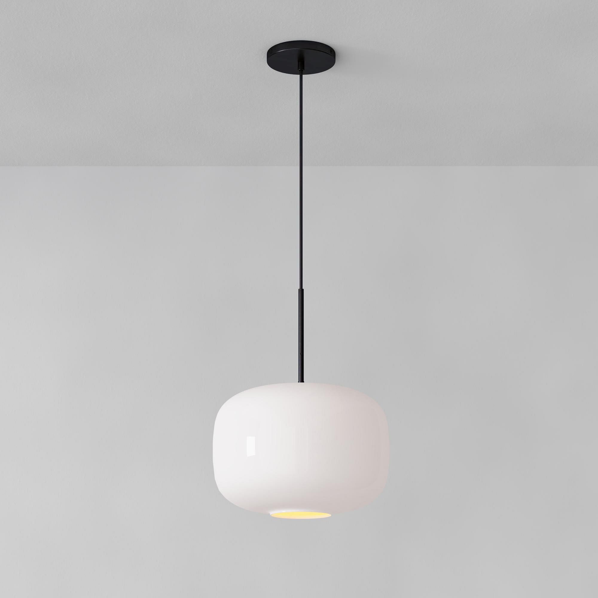 Lumivelle Pebble Pendant Light - Adjustable Glass Shade - Modern Lighting T243