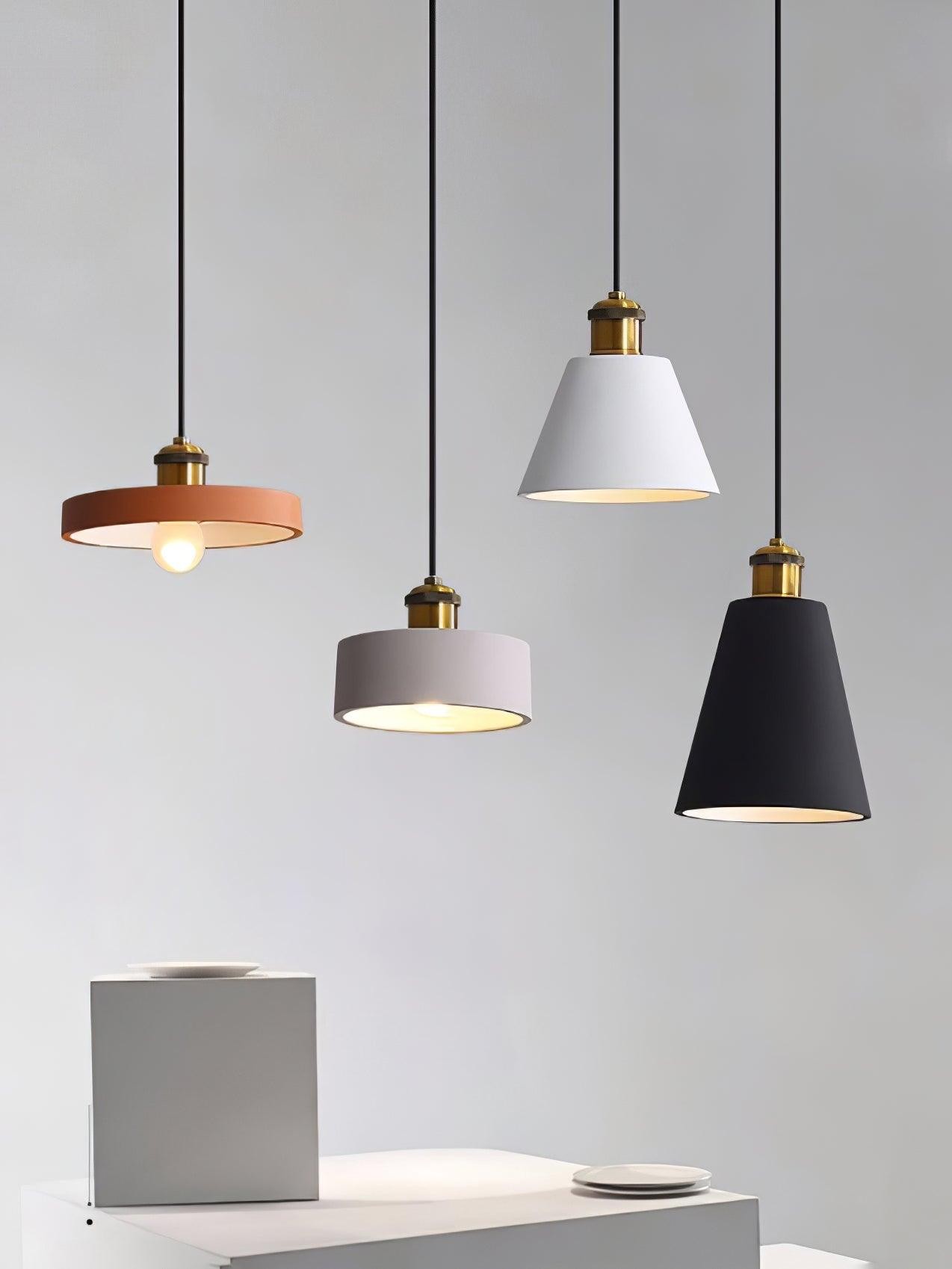 Modern Resin Geometric Pendant Lamp M432