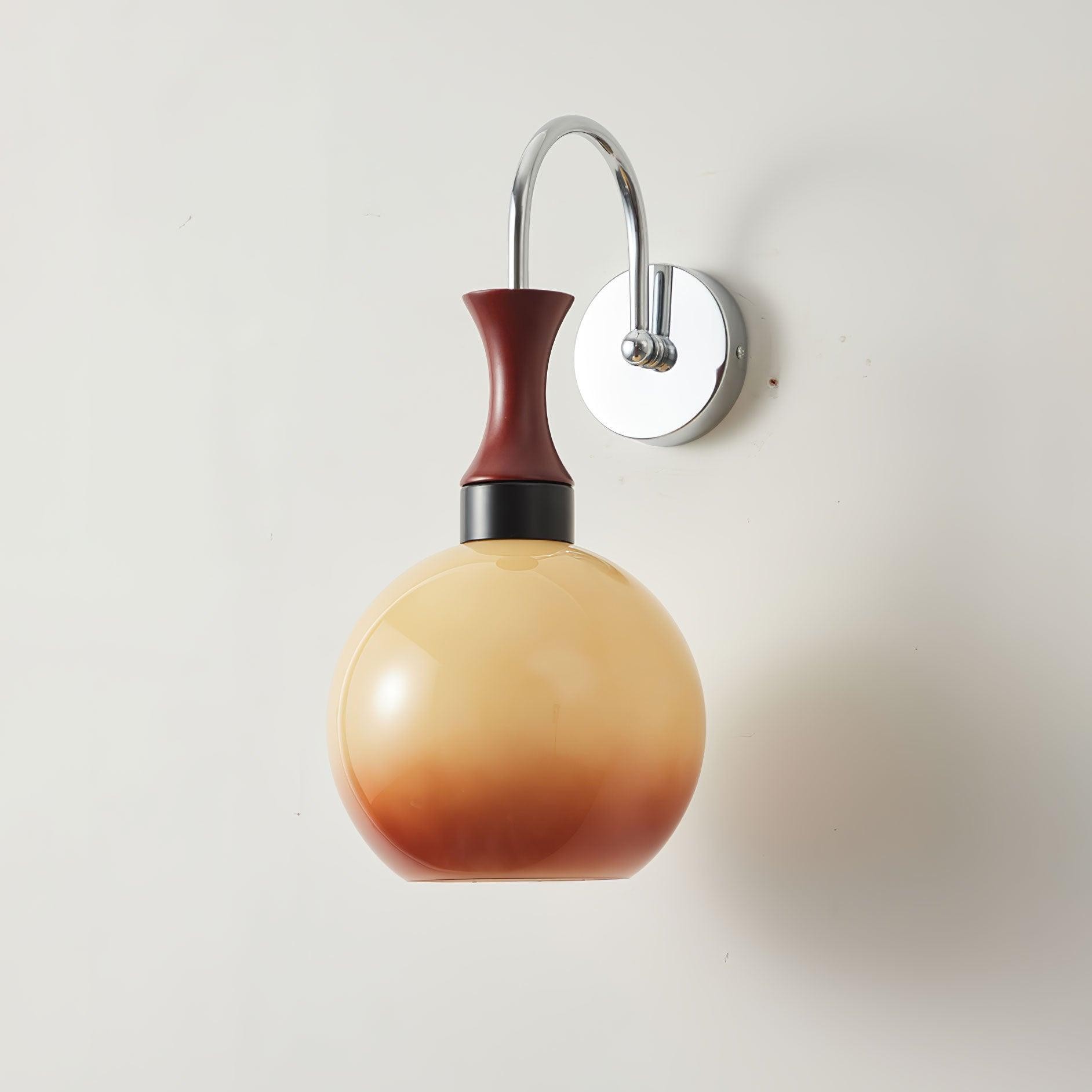 Spherical Yellow Wall Lamp M38