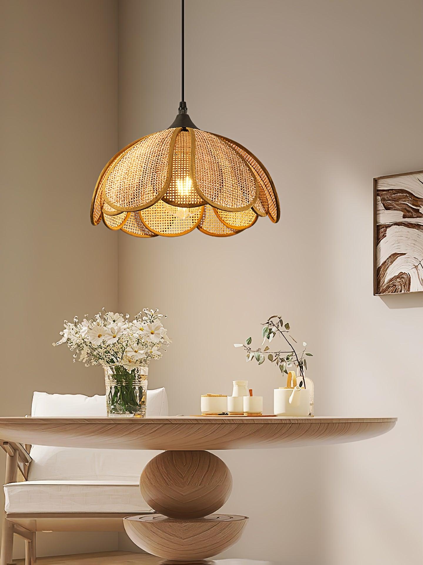 Bloom Rattan Pendant Lamp D358