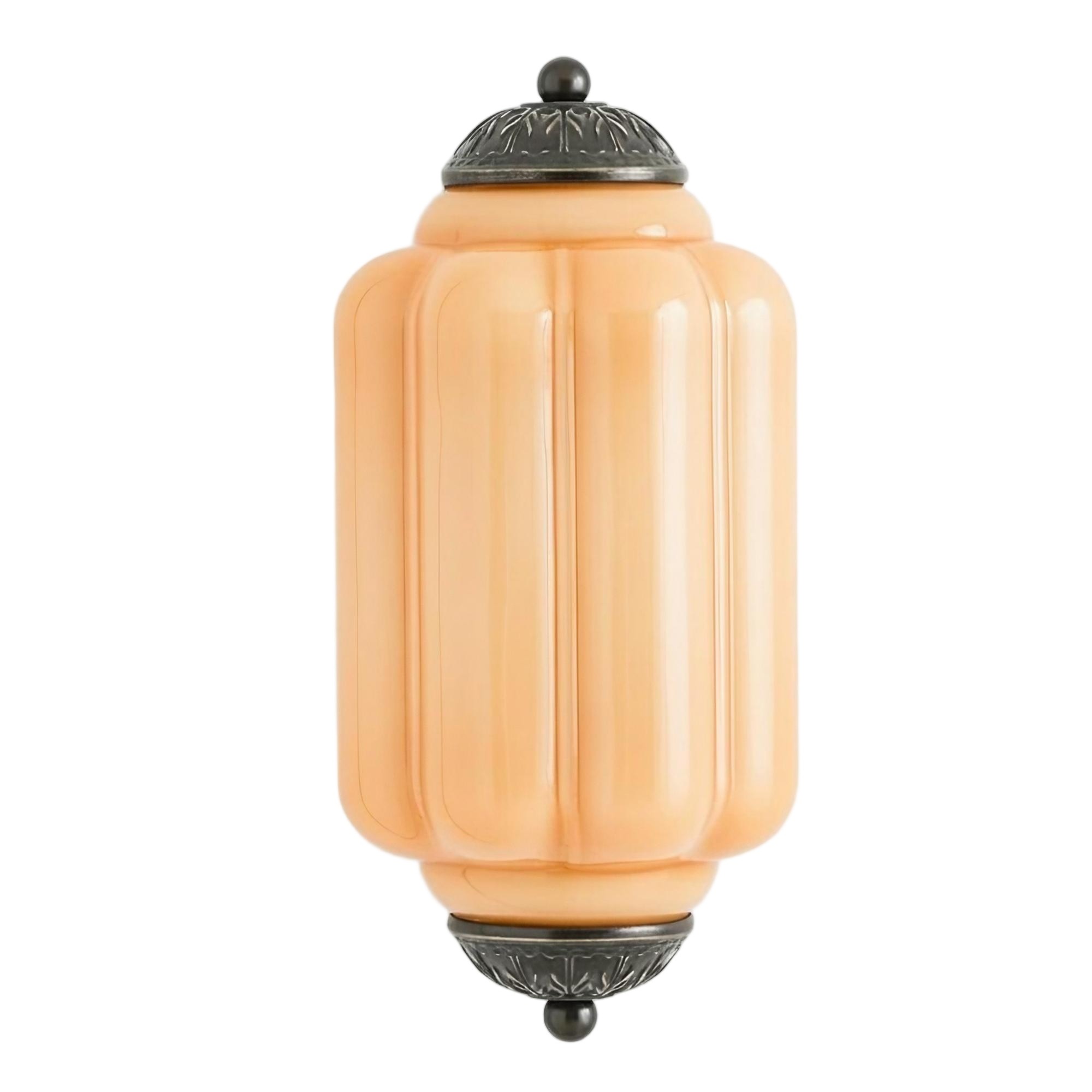 Eloise Long Pumpkin Retro Glass Recessed Wall Lamp G52