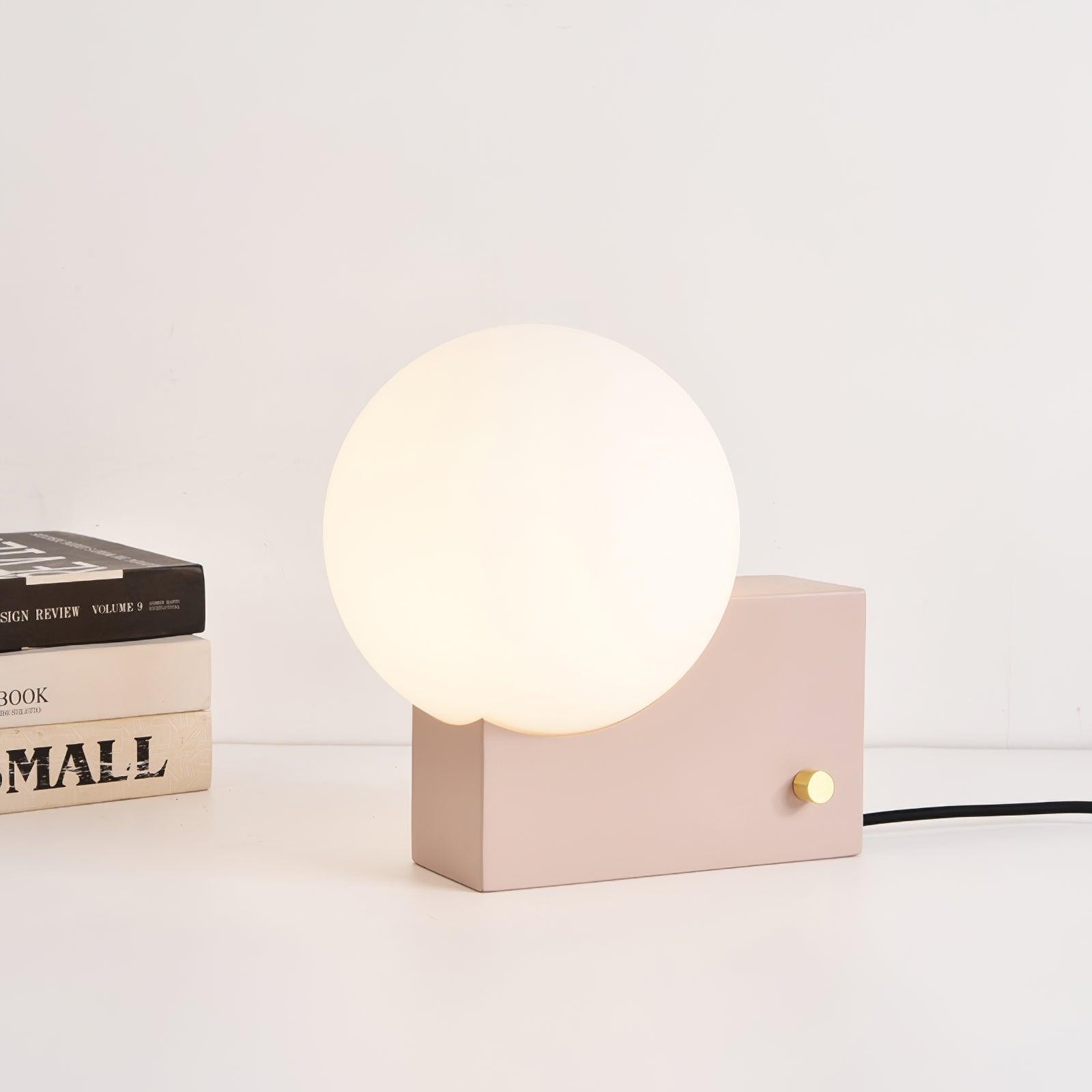 Geometric Lamp Base Glass Globe Table Lamp M467