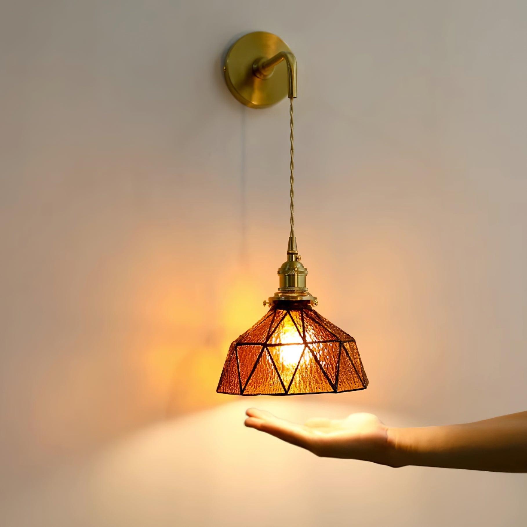 Retro Pastoral Glass Wall Lamp M211