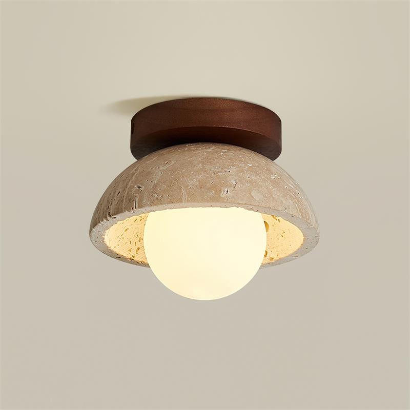 Wabi-Sabi Style Travertine Ceiling Light M221