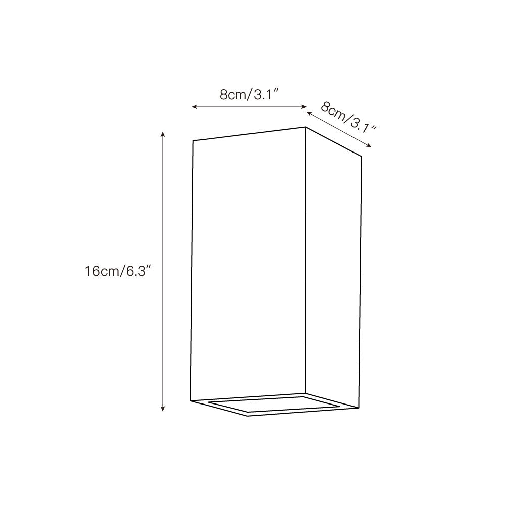 Square Marble Wall Lamp D625