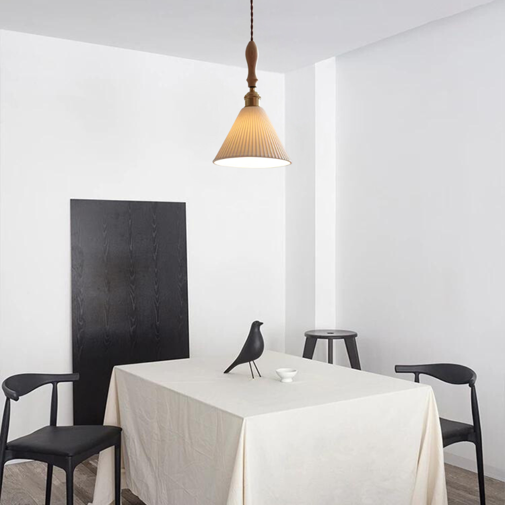 The Clear Ceramic Glass Pendant Light D861
