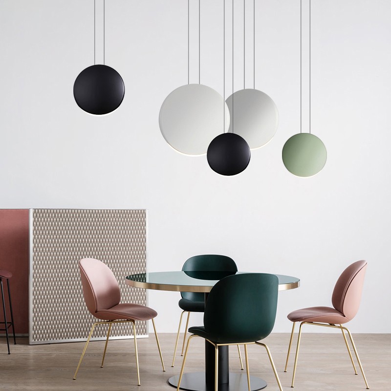 Modern Flattened Cosmos Pendant Light