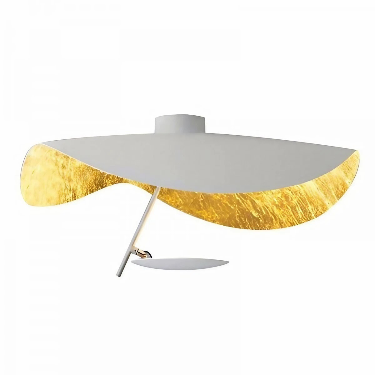 Modern Foil Curved Metal LED Pendant / Ceiling light for Bedroom