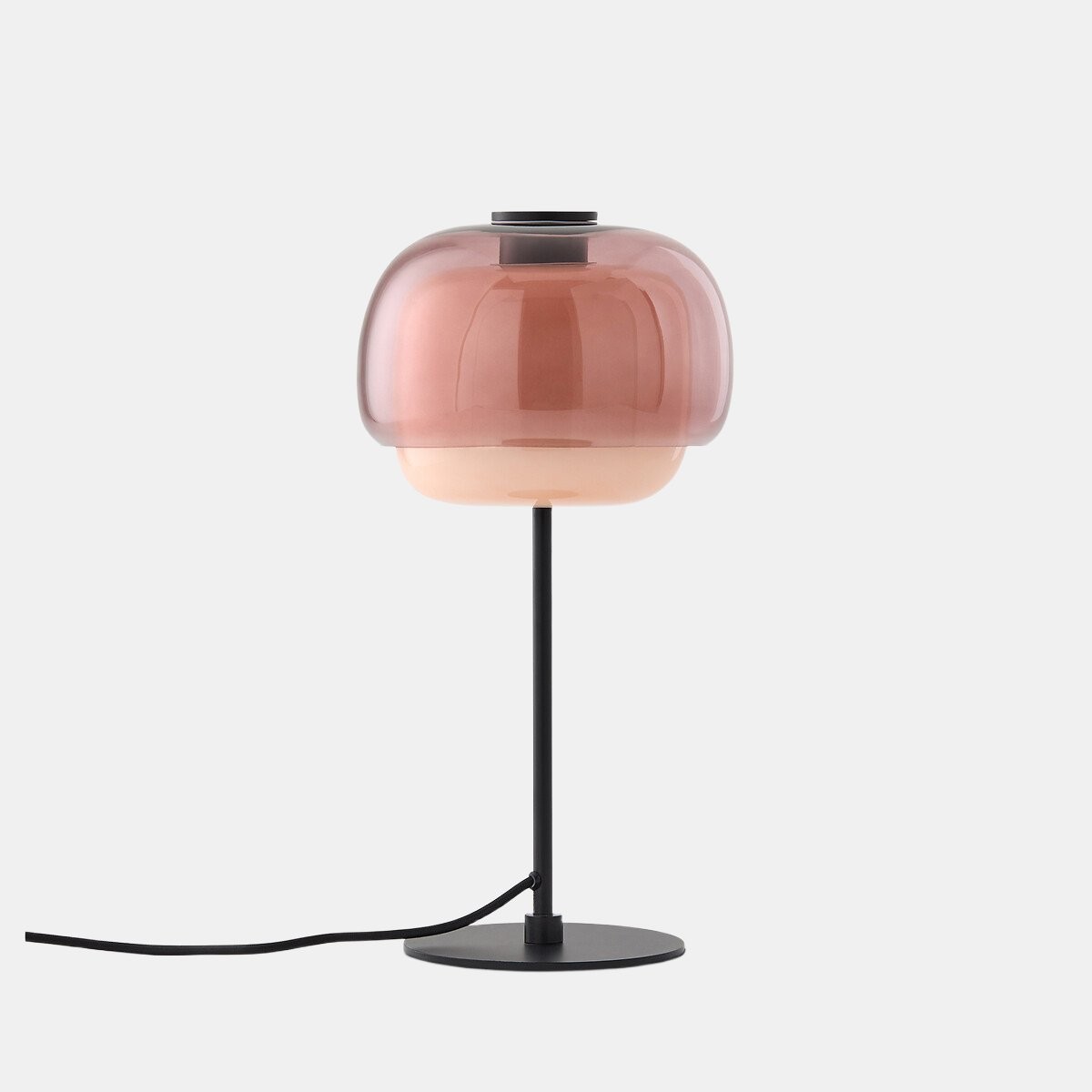 Clinco Modern Retro Glass Table Lamp - Mushroom Double Shade Design T415