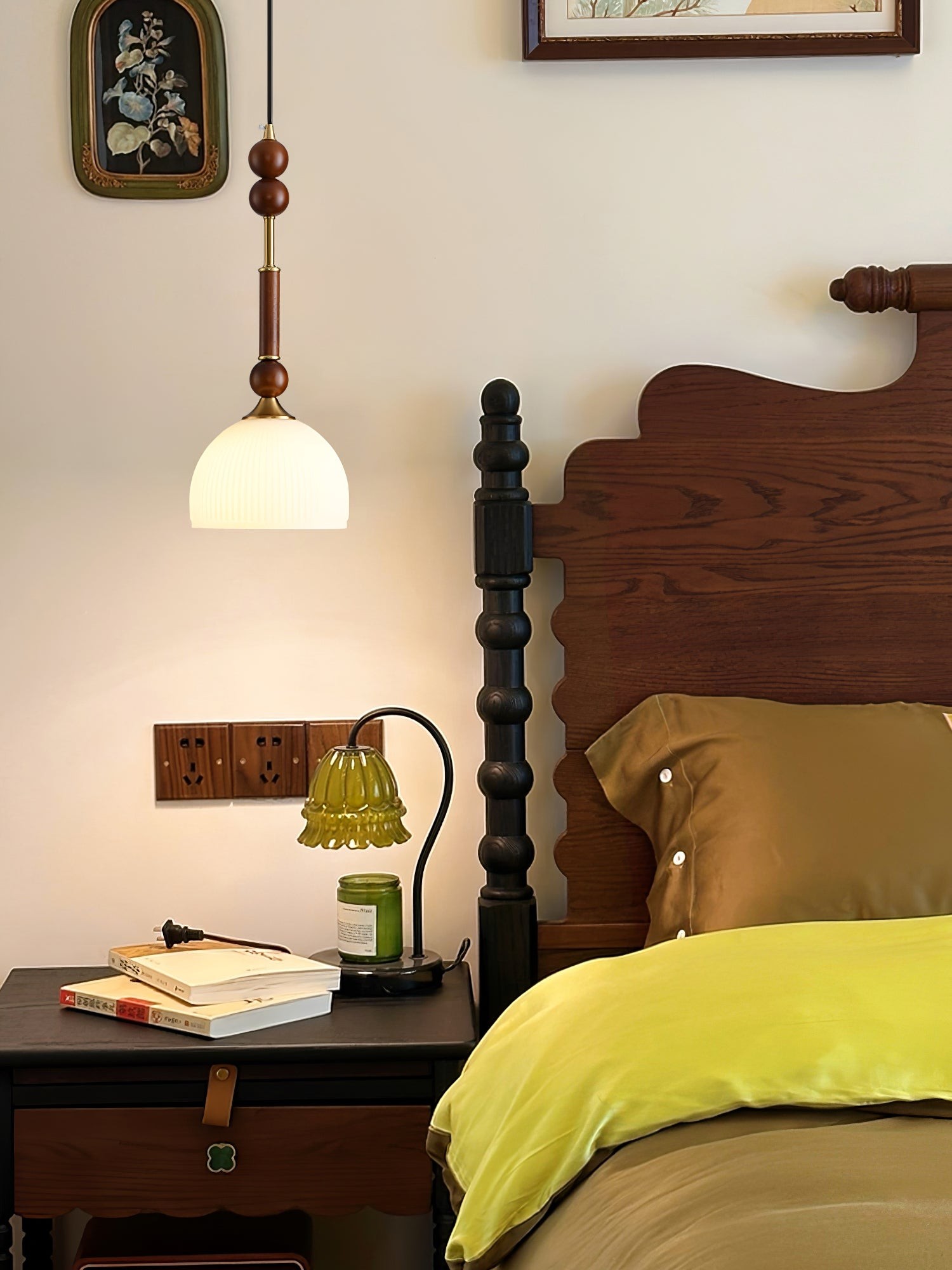 Retro Solid Wood Series Pendant Lamp M524