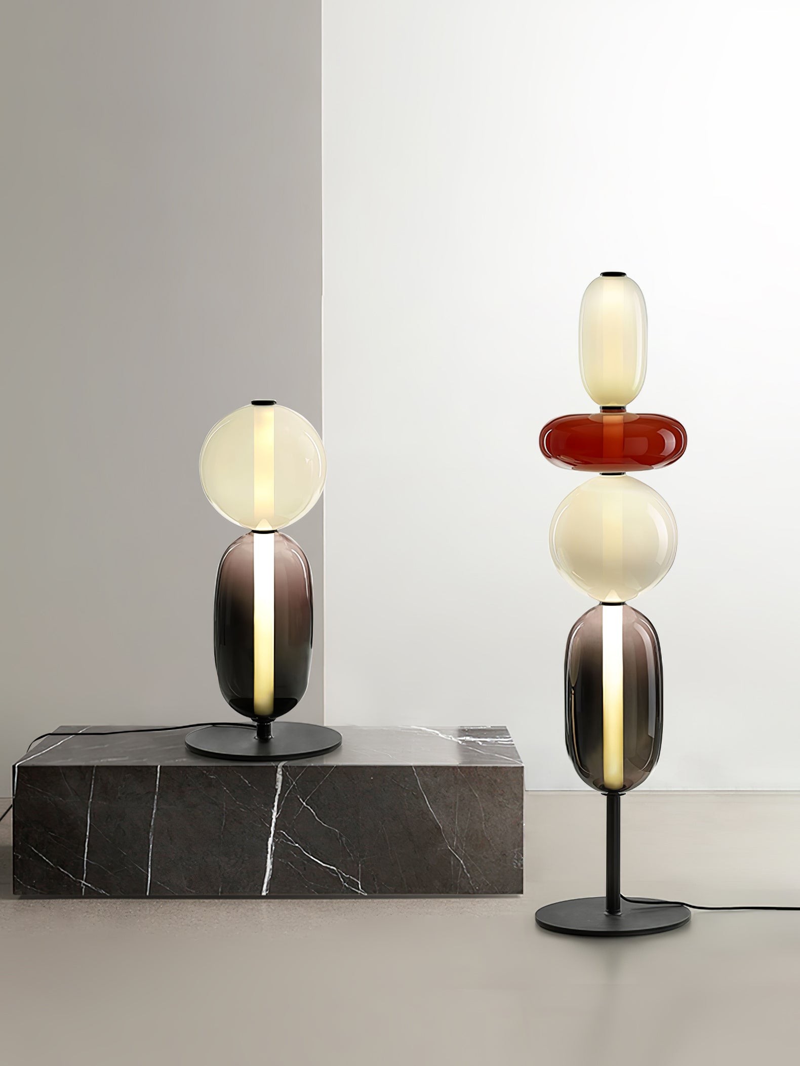 Nordic Creative Minimalist Luxury Glass Floor Light For Living Room M486