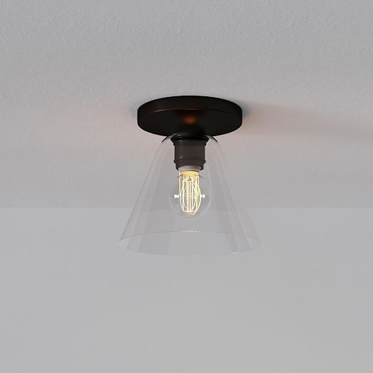 Conica Cone Flush Mount – Glass Ceiling Light for Modern Spaces T233