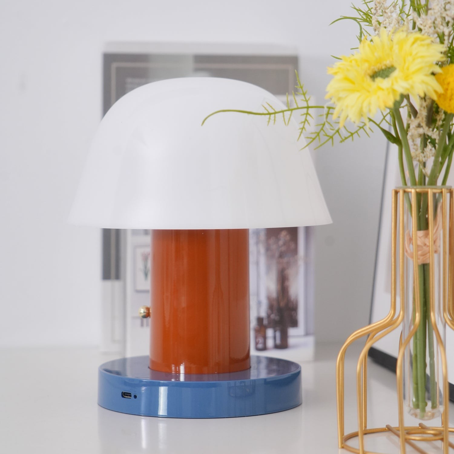 Minimalist Mushroom Cordless Table Lamp M44