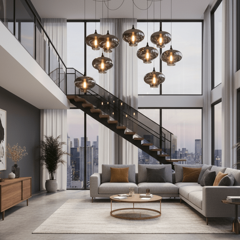 Bottle Pendant Light D363