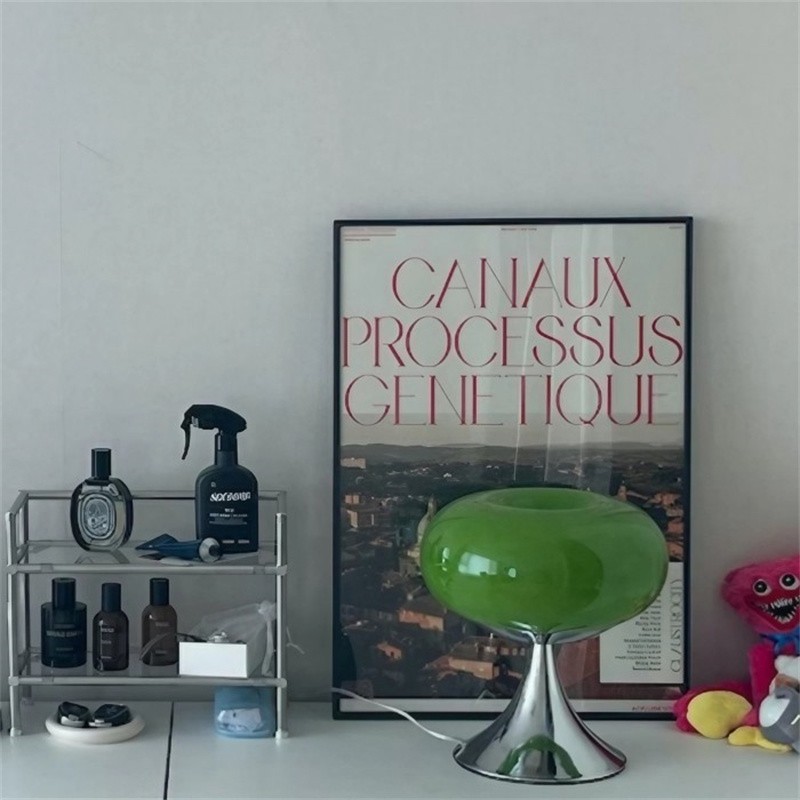 Bauhaus Apple Shaped Glass Led Table Lamp S137