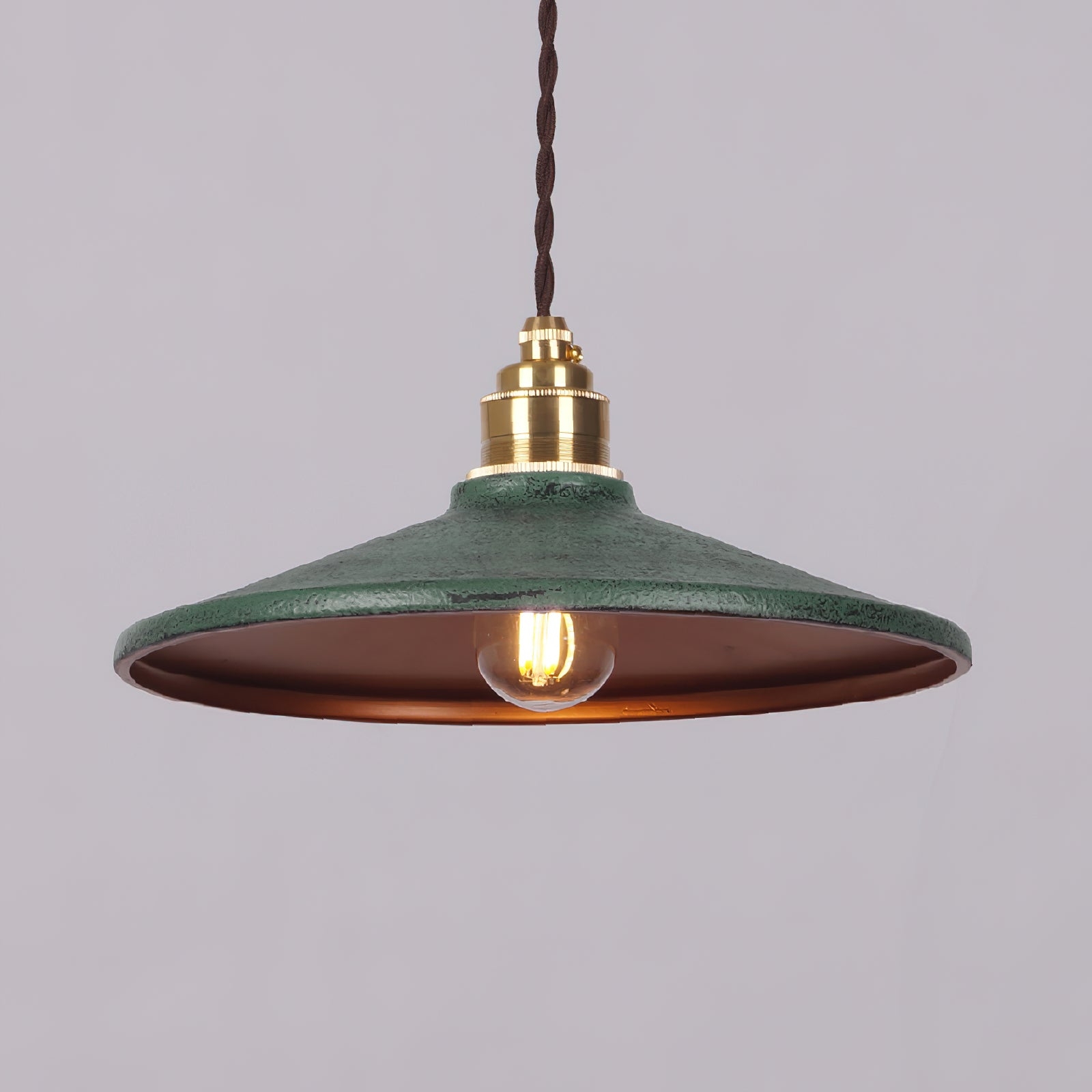Rustic Saucer Shade Pendant Light D476