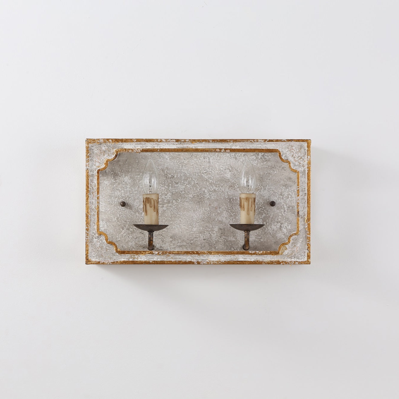 Boho Rustic Cube Sconce D630