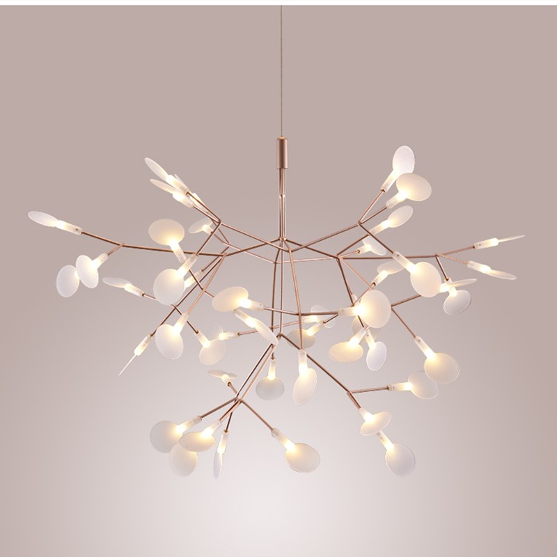 Scandinavian Branching LED Chandelier for Living Room