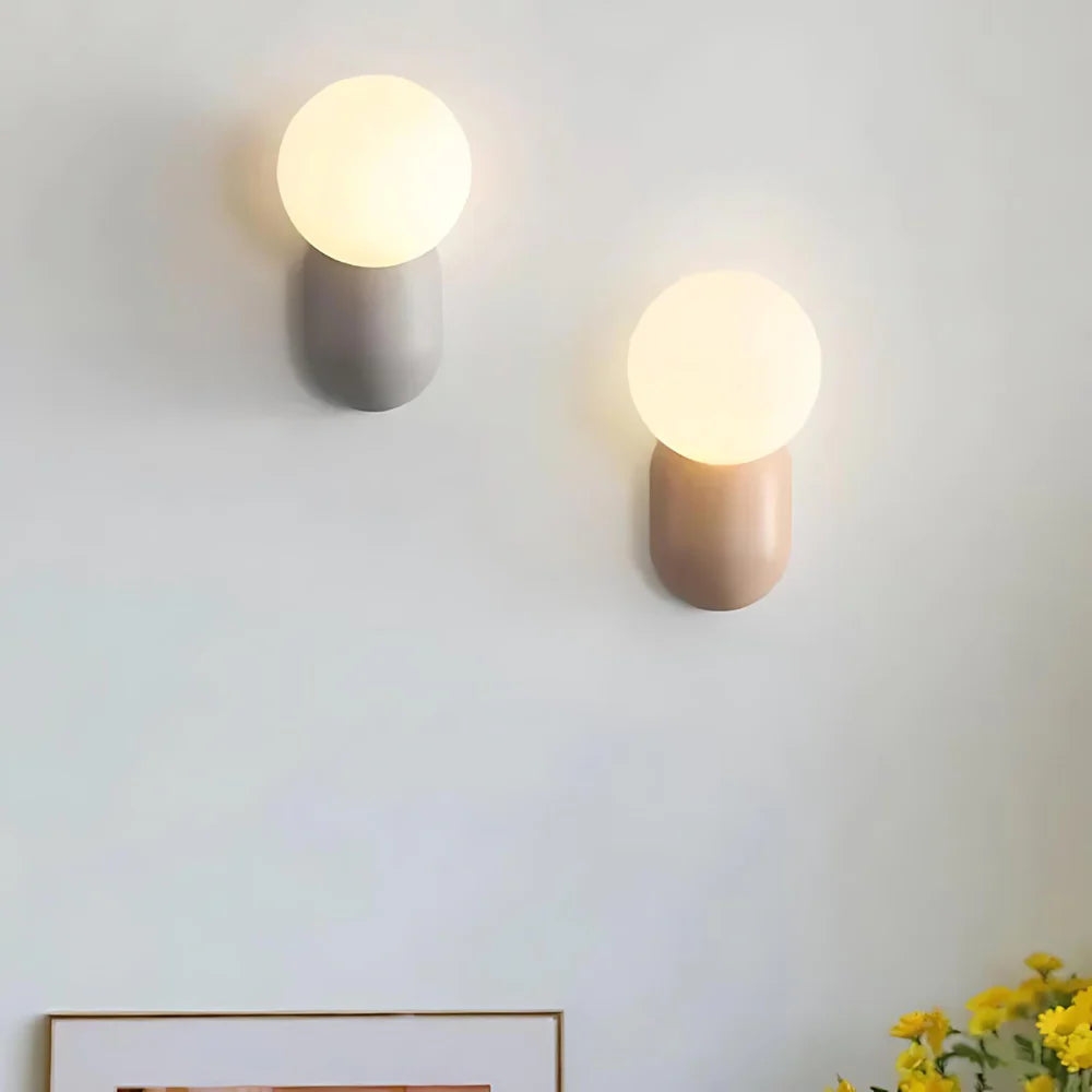 Luma Nordic Glass Orb Wall Light D784