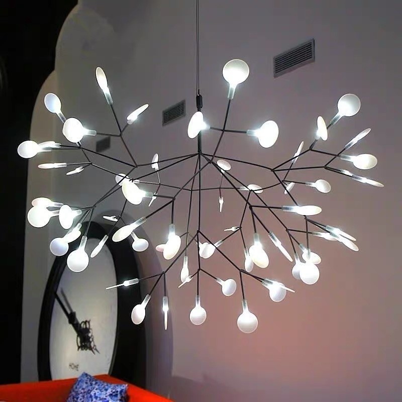 Scandinavian Branching LED Chandelier for Living Room
