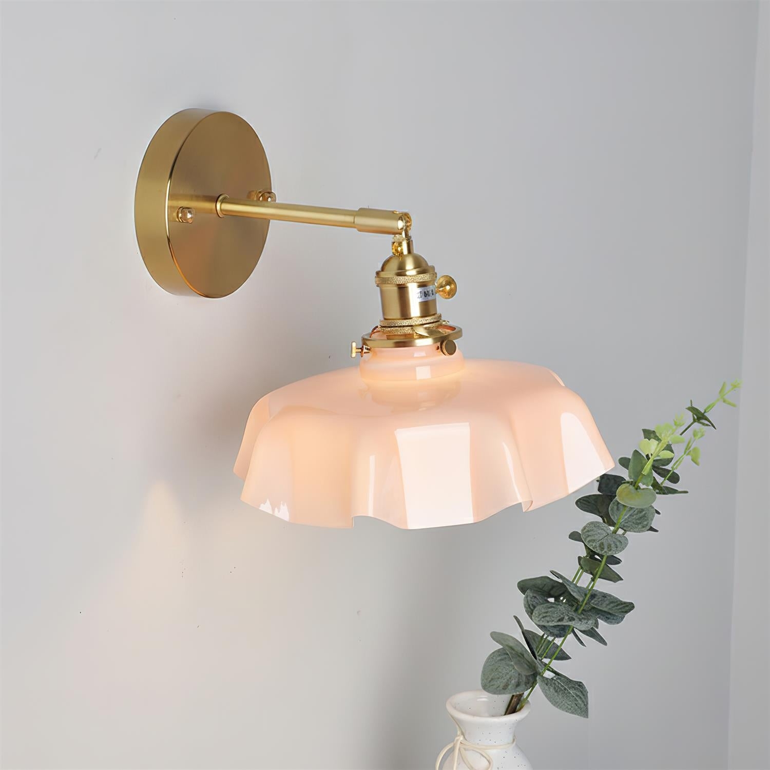 Skirted Ripple Wall Lamp D246