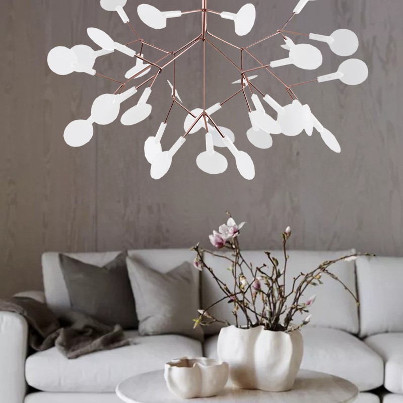 Scandinavian Branching LED Chandelier for Living Room