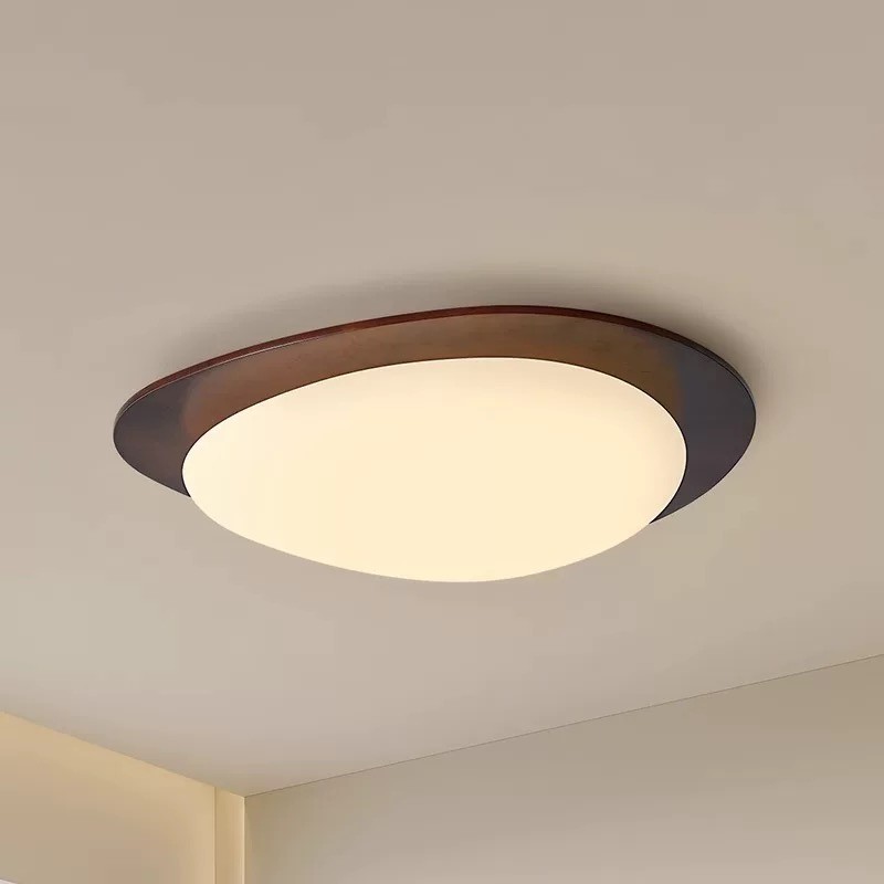 Pebble Walnut Ceiling Light M440