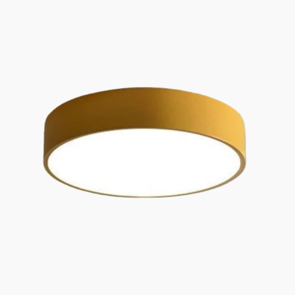 Lampa sufitowa Rondi w żółtym wykończeniu