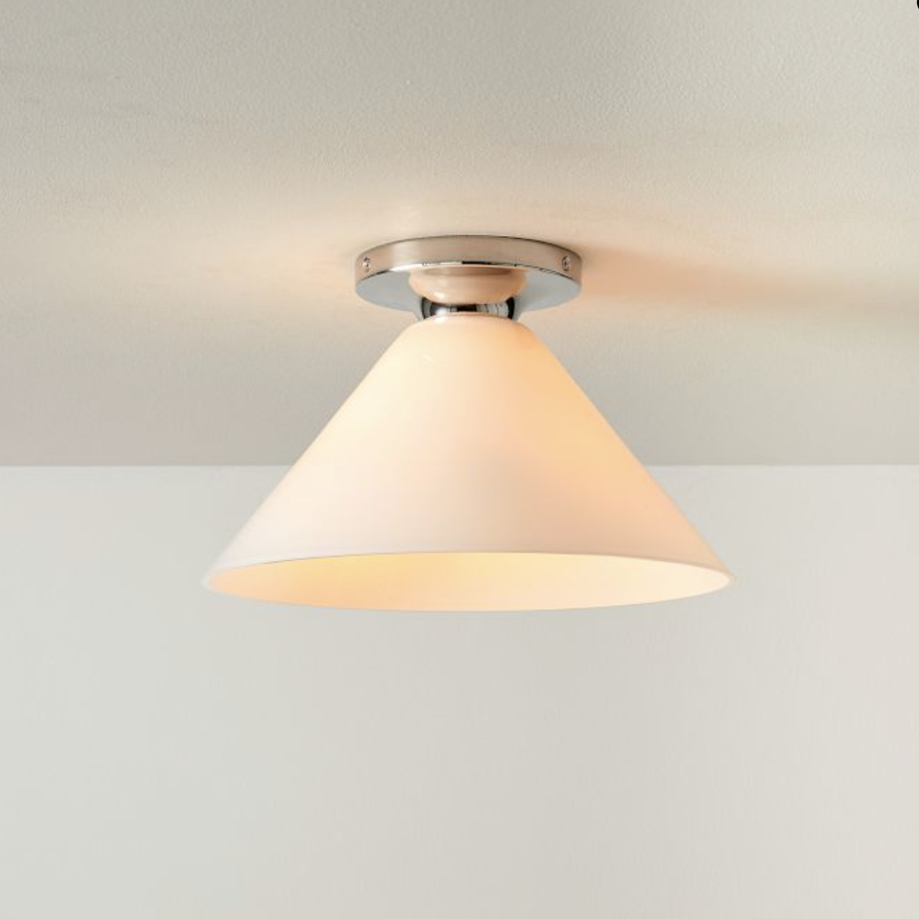 Conica Cone Flush Mount – Glass Ceiling Light for Modern Spaces T233