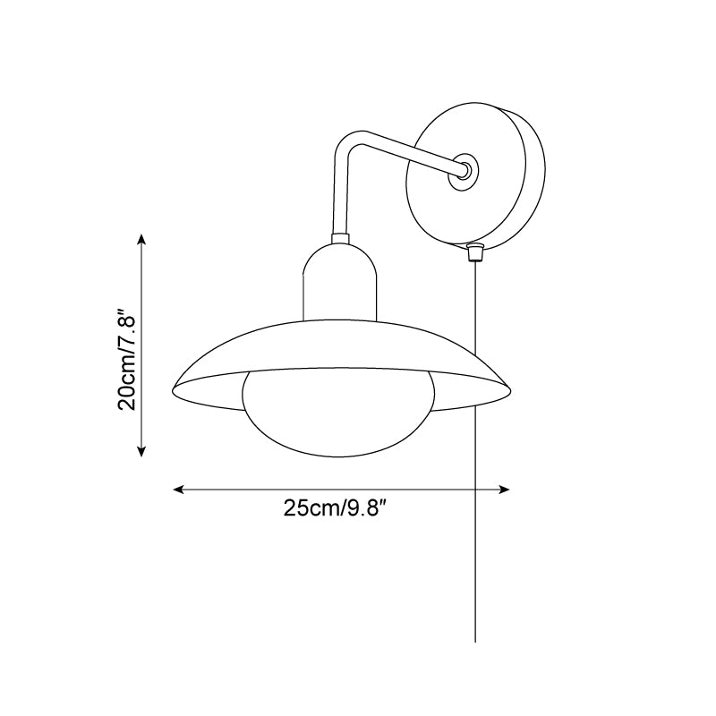 Carolia Plug In Wall Lamp D57