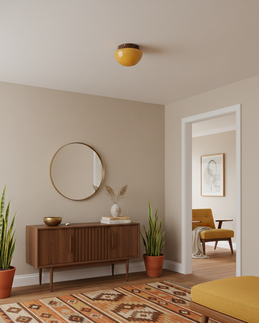 Honeyed Dome Ceiling Lamp D317