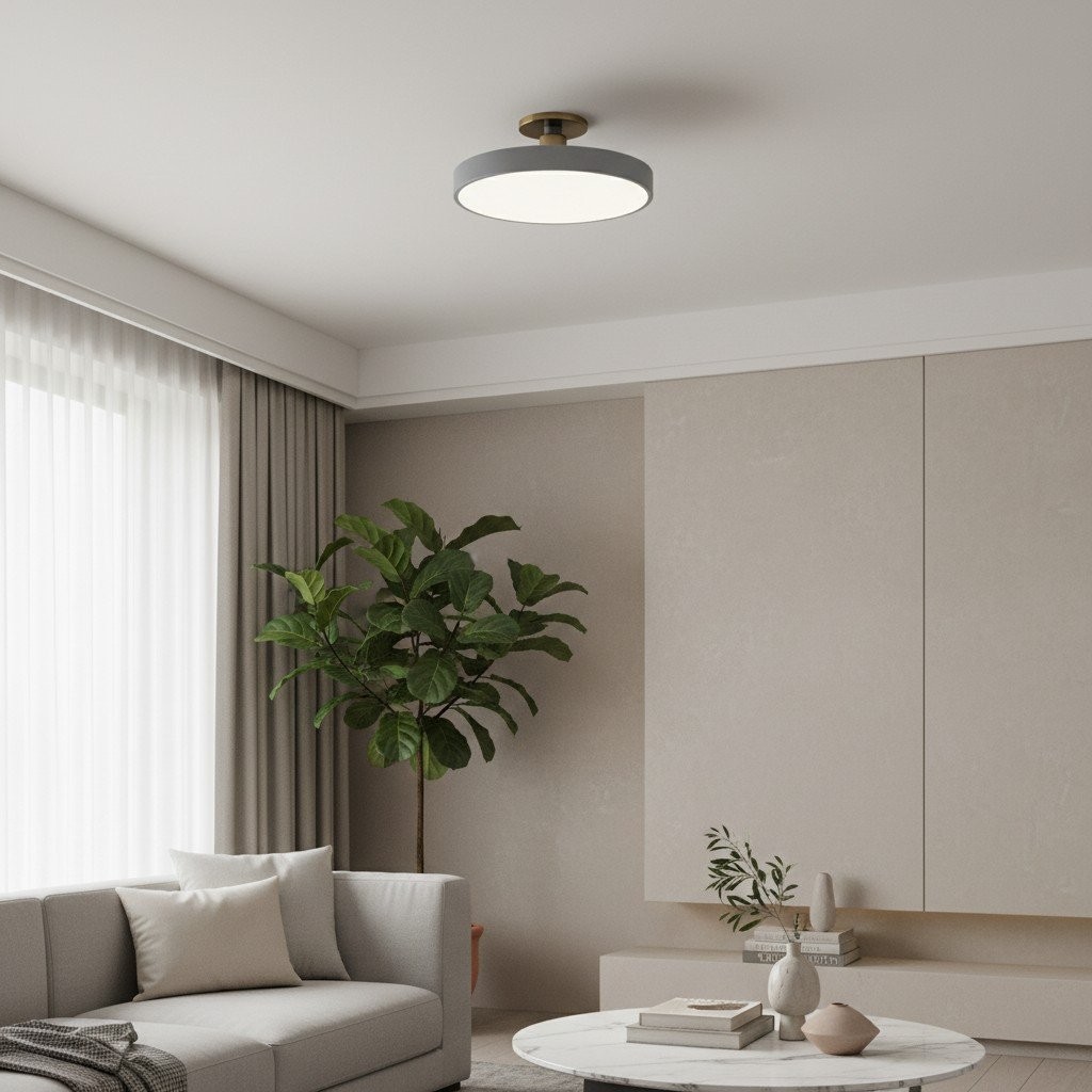 Ceilivon Ceiling Light Wide Diffuser Flush Mount Ceiling Light - Modern Style for Living Room T517