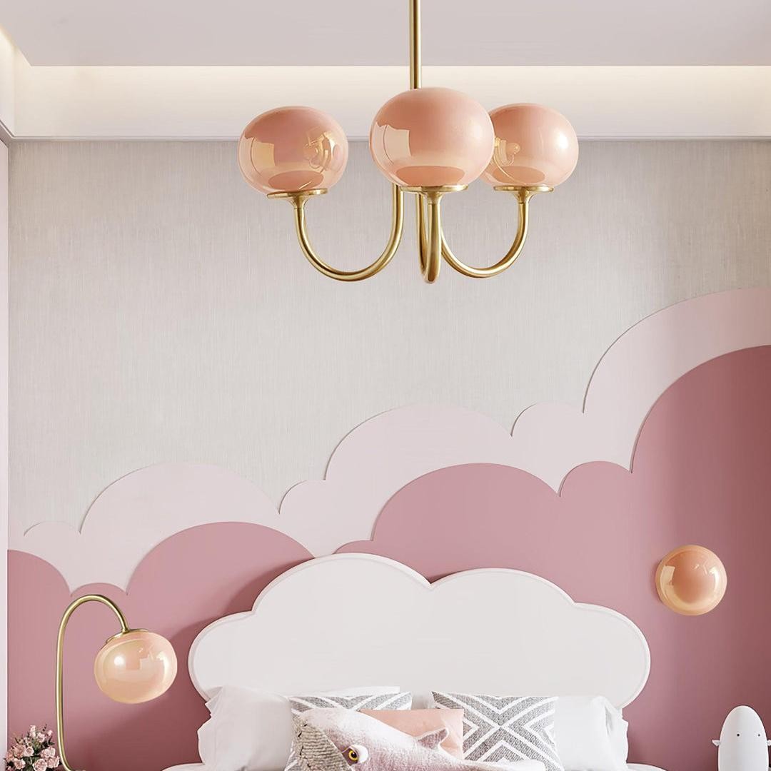 Nordic Bauhaus Glass Marshmallow Chandelier S168