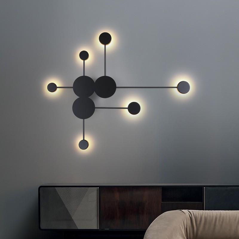 Modern Art Circle Linear LED Wall Light S102
