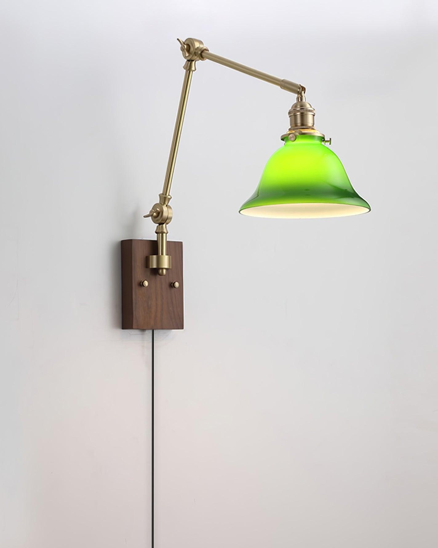 Banker Swing Arm Plug In Wall Light M289