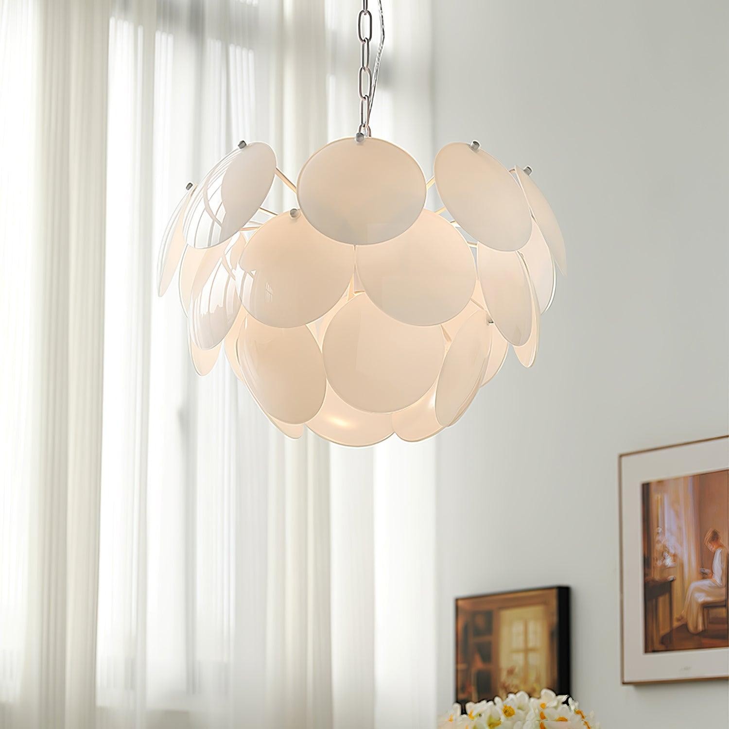 Luxury Fashion Luminous Petal Glass Chandelier M54